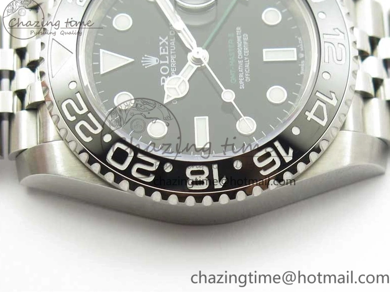 0108 Trendsetting GMT-Master II 116710 LN Black Ceramic 904L D1F 1:1 Best Edition On Jubilee Bracelet SA 2957